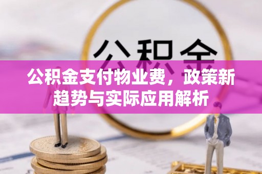 寿丰公积金支付物业费，政策新趋势与实际应用解析
