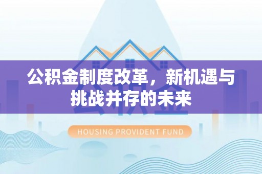 寿丰公积金制度改革，新机遇与挑战并存的未来