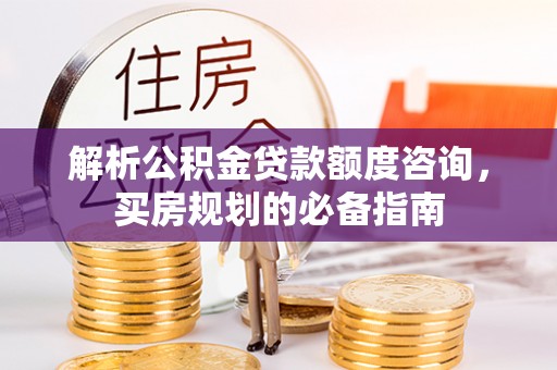 寿丰解析公积金贷款额度咨询，买房规划的必备指南