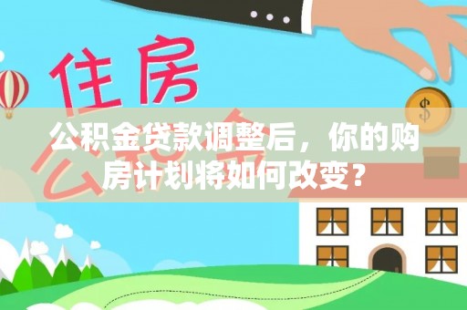 寿丰公积金贷款调整后，你的购房计划将如何改变？