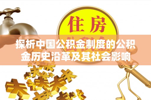 寿丰探析中国公积金制度的公积金历史沿革及其社会影响