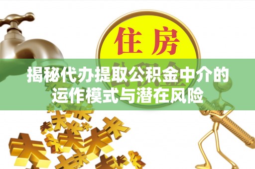 寿丰揭秘代办提取公积金中介的运作模式与潜在风险