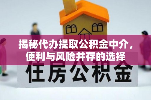 寿丰揭秘代办提取公积金中介，便利与风险并存的选择