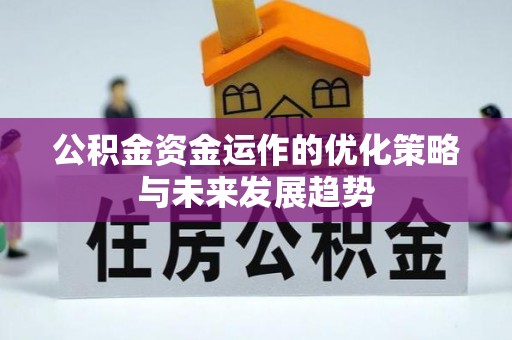 寿丰公积金资金运作的优化策略与未来发展趋势