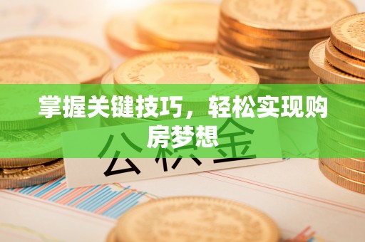 寿丰掌握关键技巧，轻松实现购房梦想