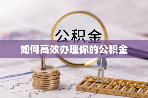 寿丰如何高效办理你的公积金