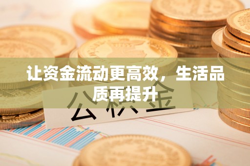 寿丰让资金流动更高效，生活品质再提升