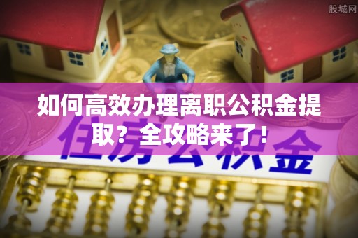 寿丰如何高效办理离职公积金提取？全攻略来了！