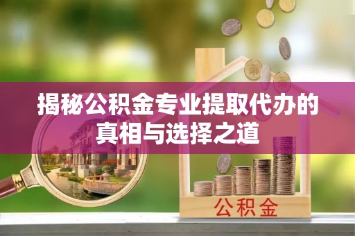 寿丰揭秘公积金专业提取代办的真相与选择之道