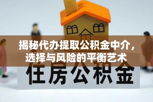 寿丰揭秘代办提取公积金中介，选择与风险的平衡艺术