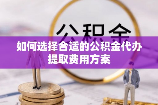 寿丰如何选择合适的公积金代办提取费用方案