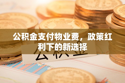 寿丰公积金支付物业费，政策红利下的新选择