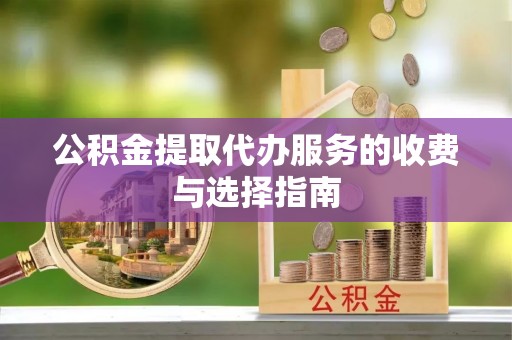 寿丰公积金提取代办服务的收费与选择指南