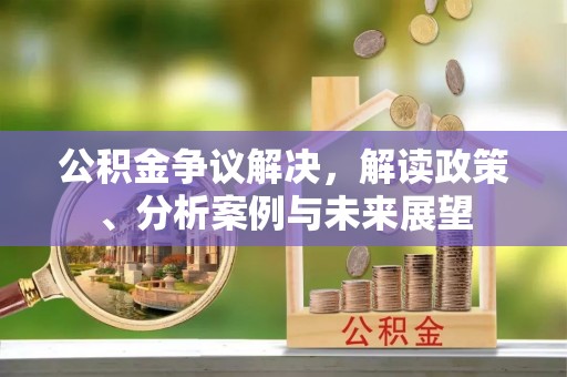 寿丰公积金争议解决，解读政策、分析案例与未来展望