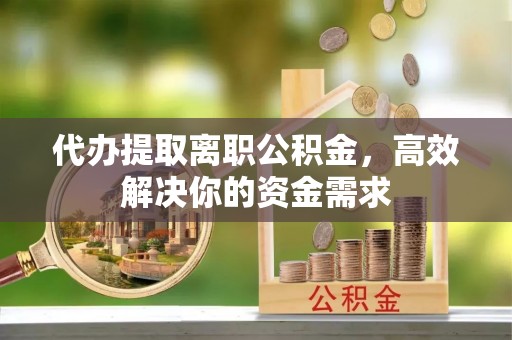 寿丰代办提取离职公积金，高效解决你的资金需求