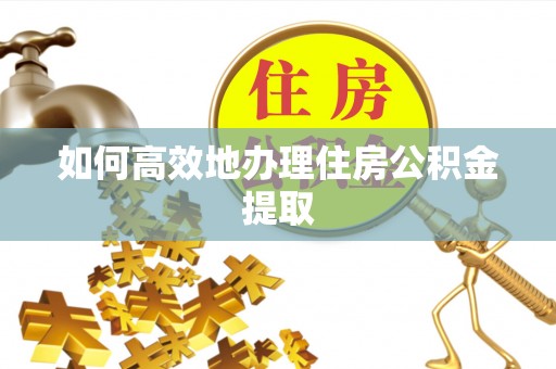 寿丰如何高效地办理住房公积金提取