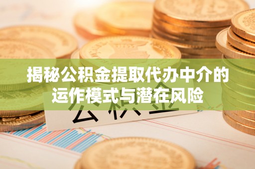 寿丰揭秘公积金提取代办中介的运作模式与潜在风险