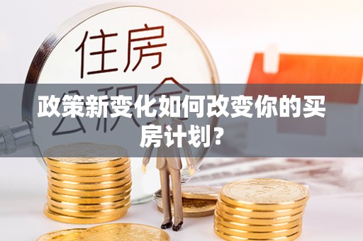 寿丰政策新变化如何改变你的买房计划？